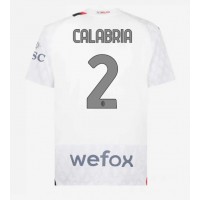 Koszulka piłkarska AC Milan Davide Calabria #2 Strój wyjazdowy 2023-24 tanio Krótki Rękaw